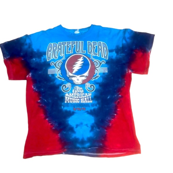 🔥EUC RARE!!!! AUTHENTIC VINTAGE GRATEFUL DEAD T-SHIRT 1975 MUSIC HALL OF FAME
